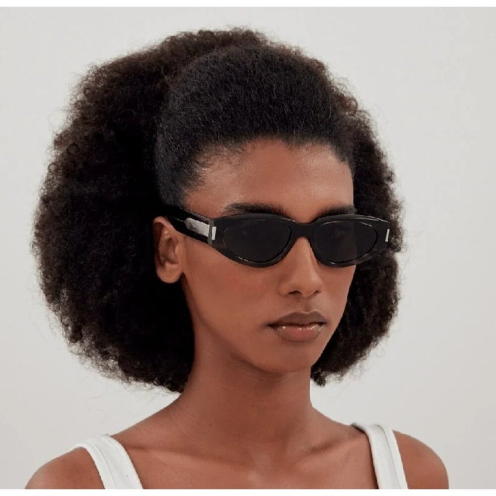 NEW SAINT LAURENT SL618 001 WOMEN BLACK SUNGLASSES SL 618 001